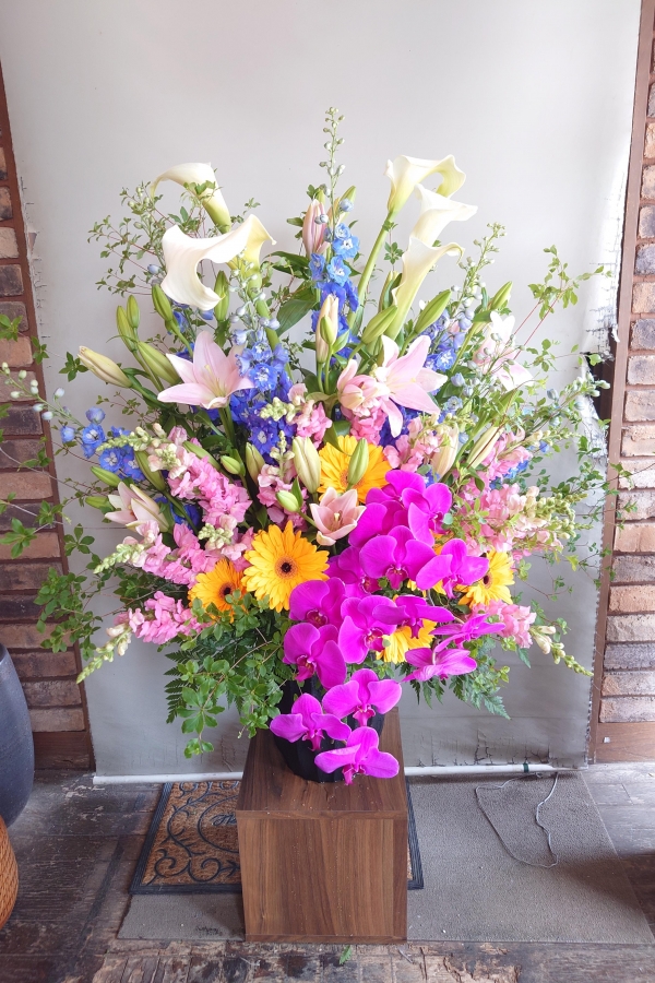 明日お届けの演台装花